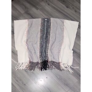 Natural Reflections Fringe Boho Oversized Soft & Cosy Poncho
